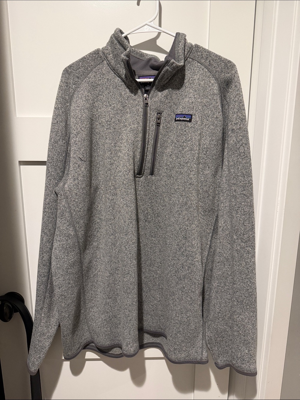 Patagonia Men’s Heather Gray Half-Zip Fleece Pullover